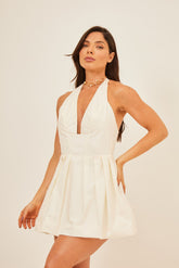 Vestido Curto Balone Frente Única Safira