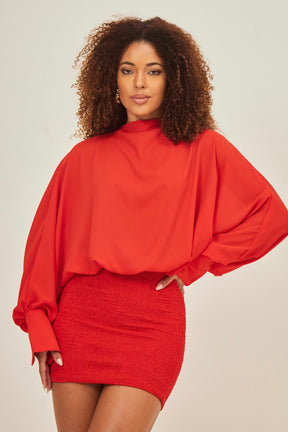 Vestido Curto Com Manga Hanna