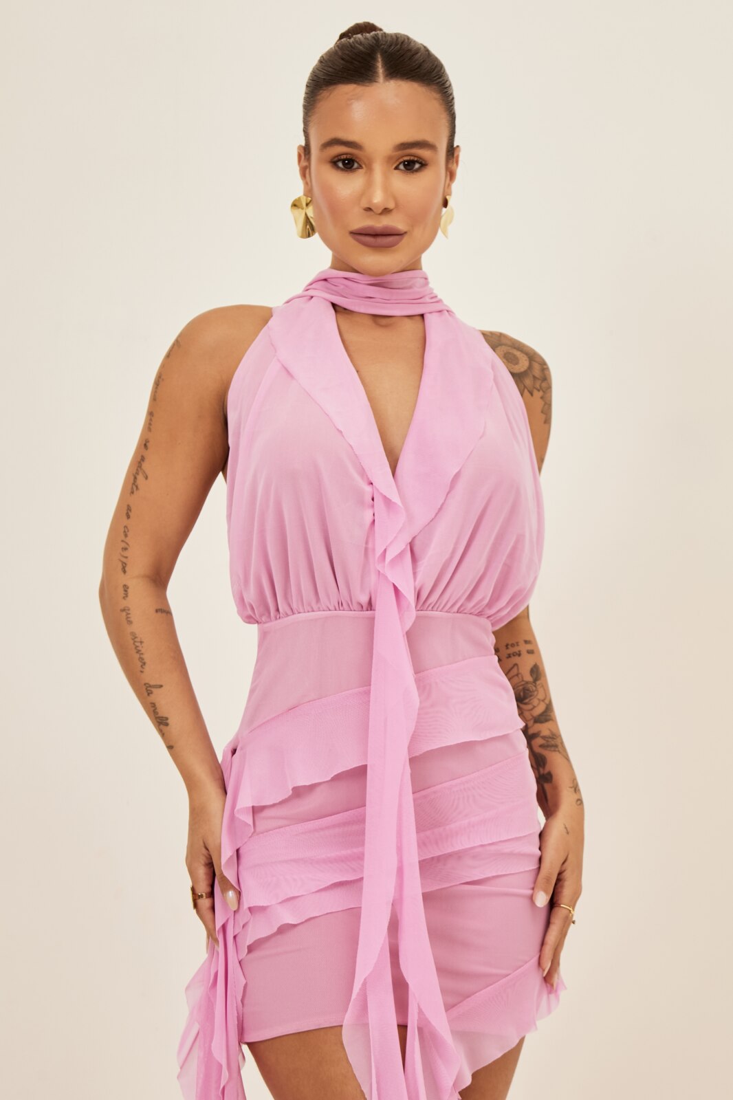 estido Frente Única Jennifer com Detalhe em Jabour